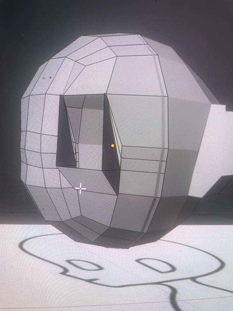 Head topology close-up