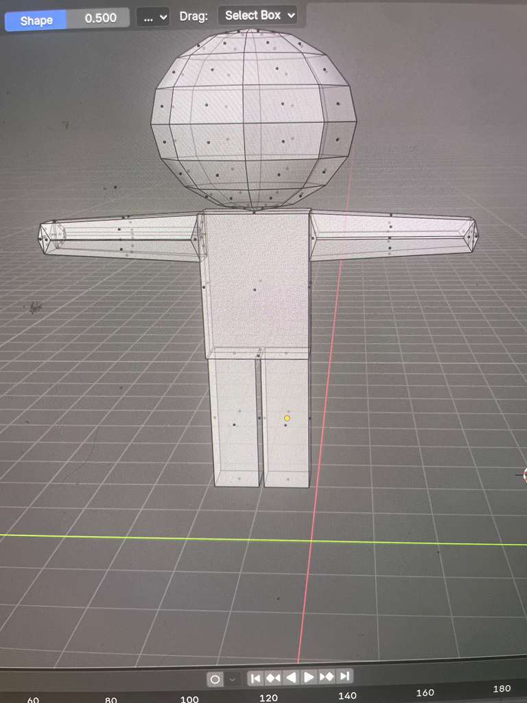 Early blockout wireframe
