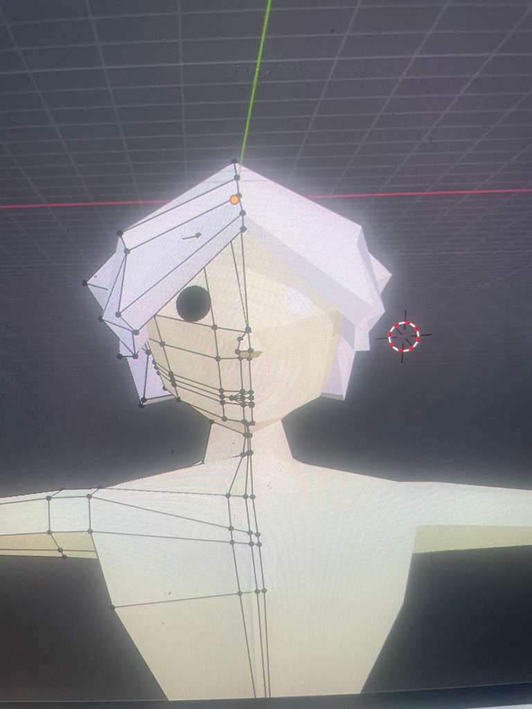 Hair sculpt close-up
